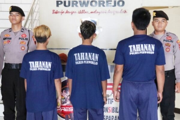 Satreskrim Polres Purworejo Bekuk Komplotan Pencuri Gabah di Banyuurip