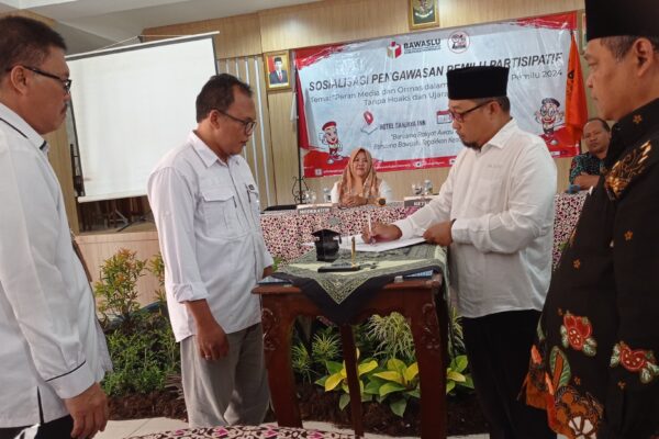 Kawal Suksesnya Pemilu 2024, Bawaslu Purworejo Gandeng Wartawan Tangkal Informasi Hoaks