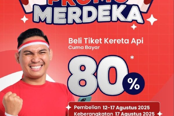 Peringati HUT RI, KAI Daop 5 Purwokerto Hadirkan Promo Bayar 80 Persen